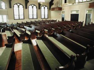 Green Church Pew Cushions