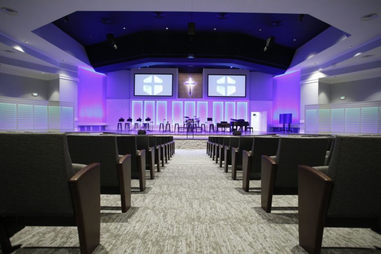 contemporary church lighting