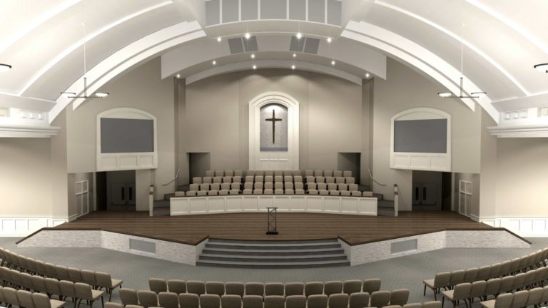 Kirkebelysning til renovering og ombygning af helligdommen