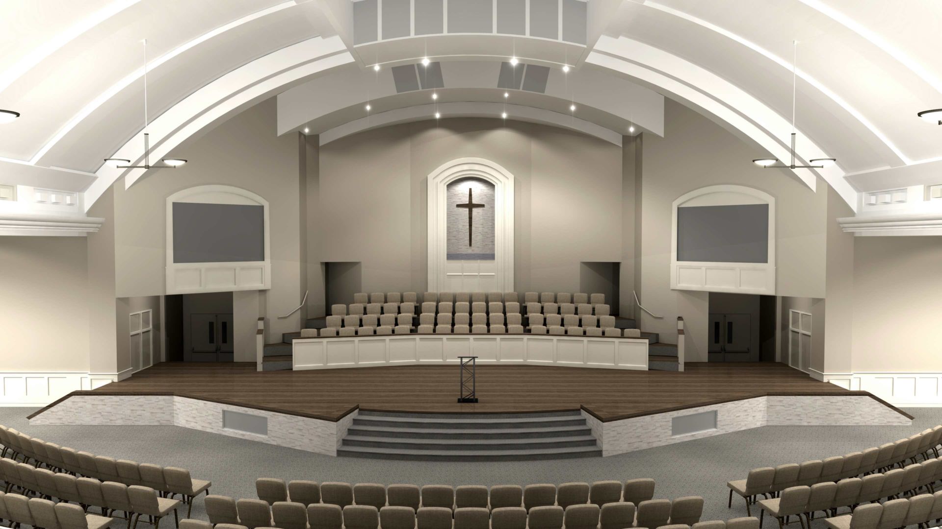 LED Retro Fit Church Lighting Church Interiors Inc 